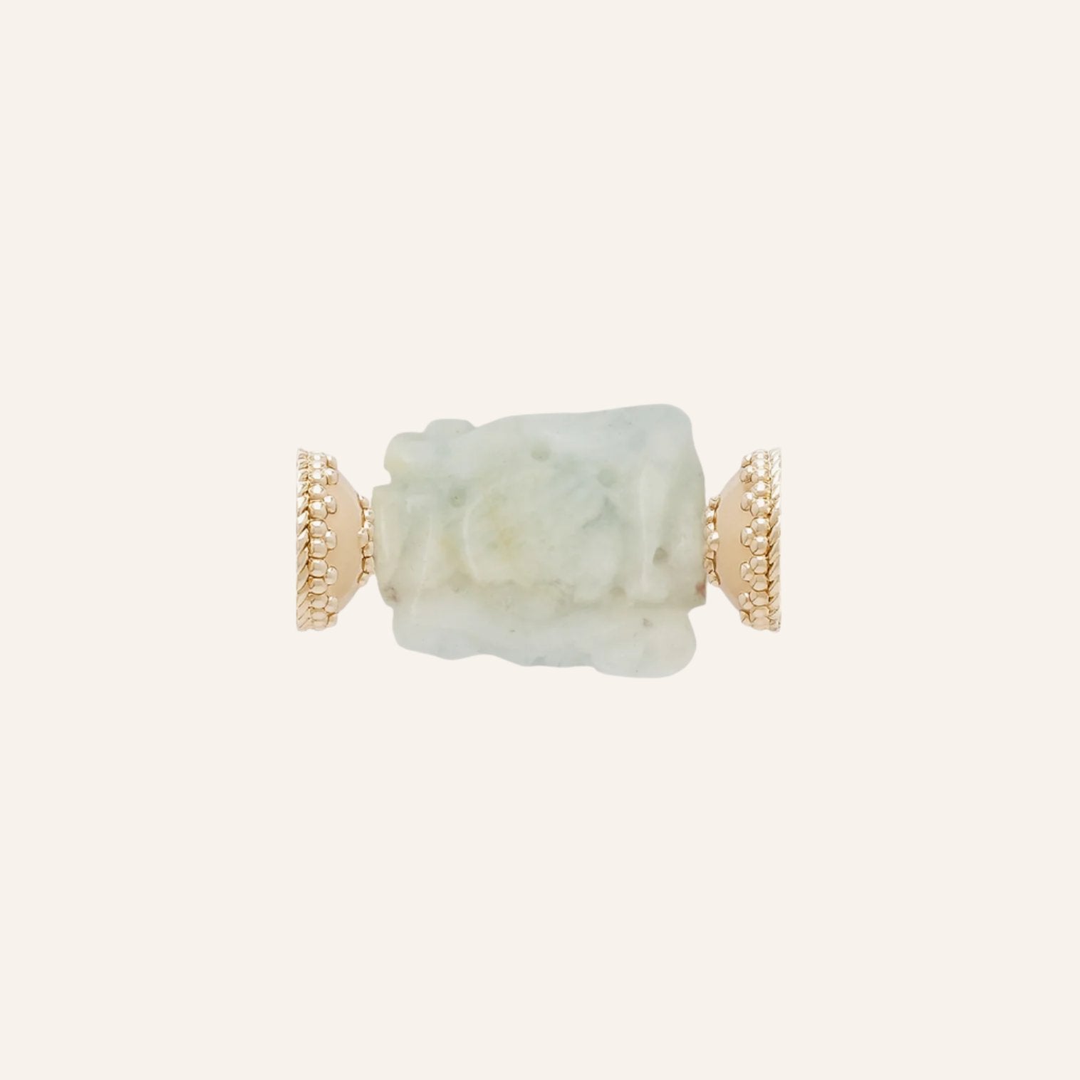 Asian Carved Aquamarine Centerpiece