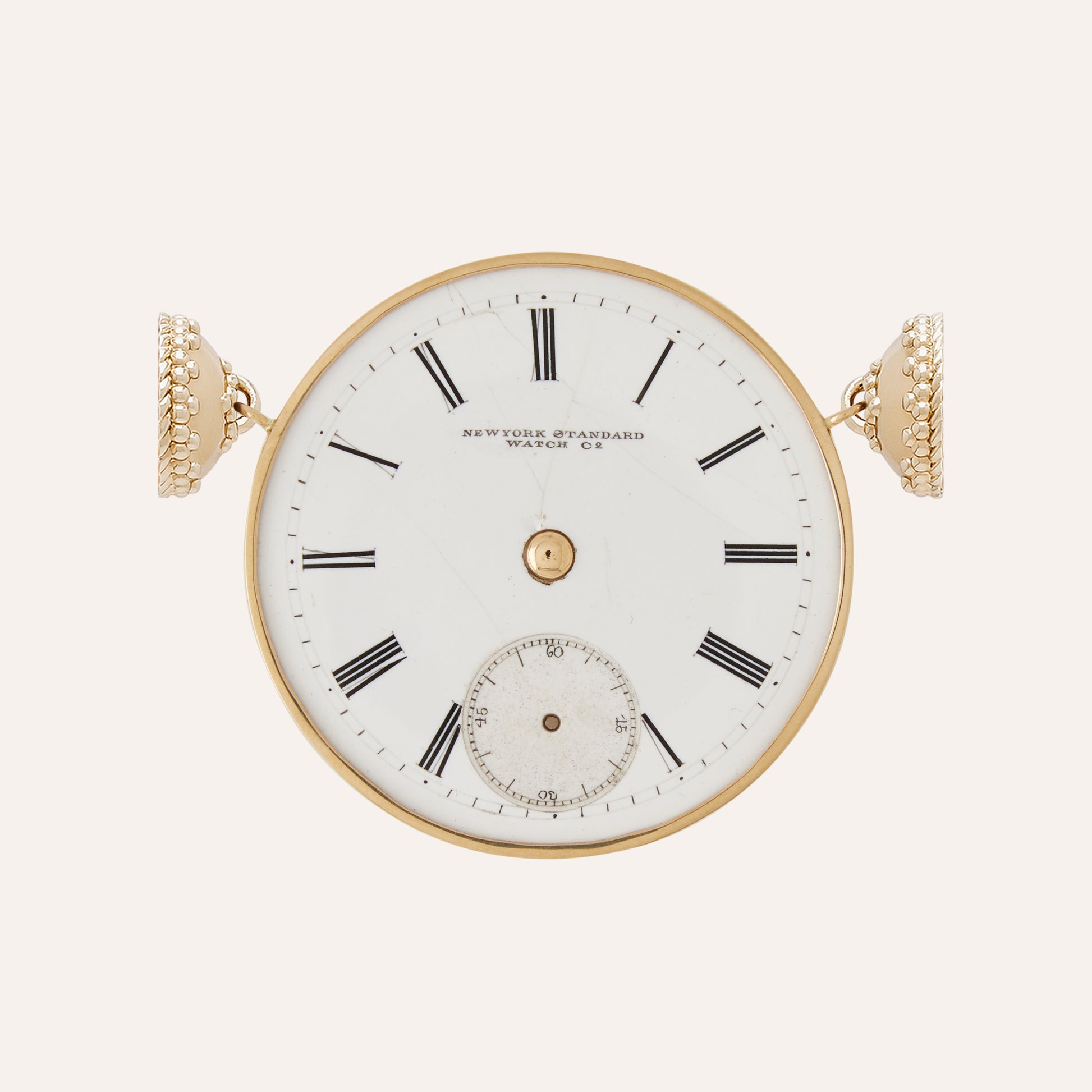 Large White Watch Dial Centerpiece