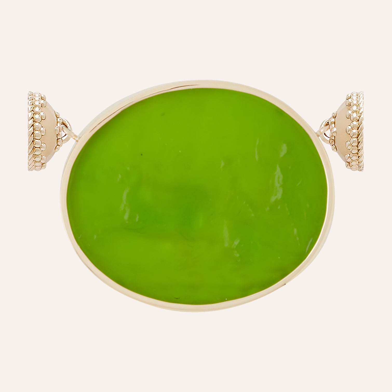Classic Chariot Peridot Italian Glass Centerpiece