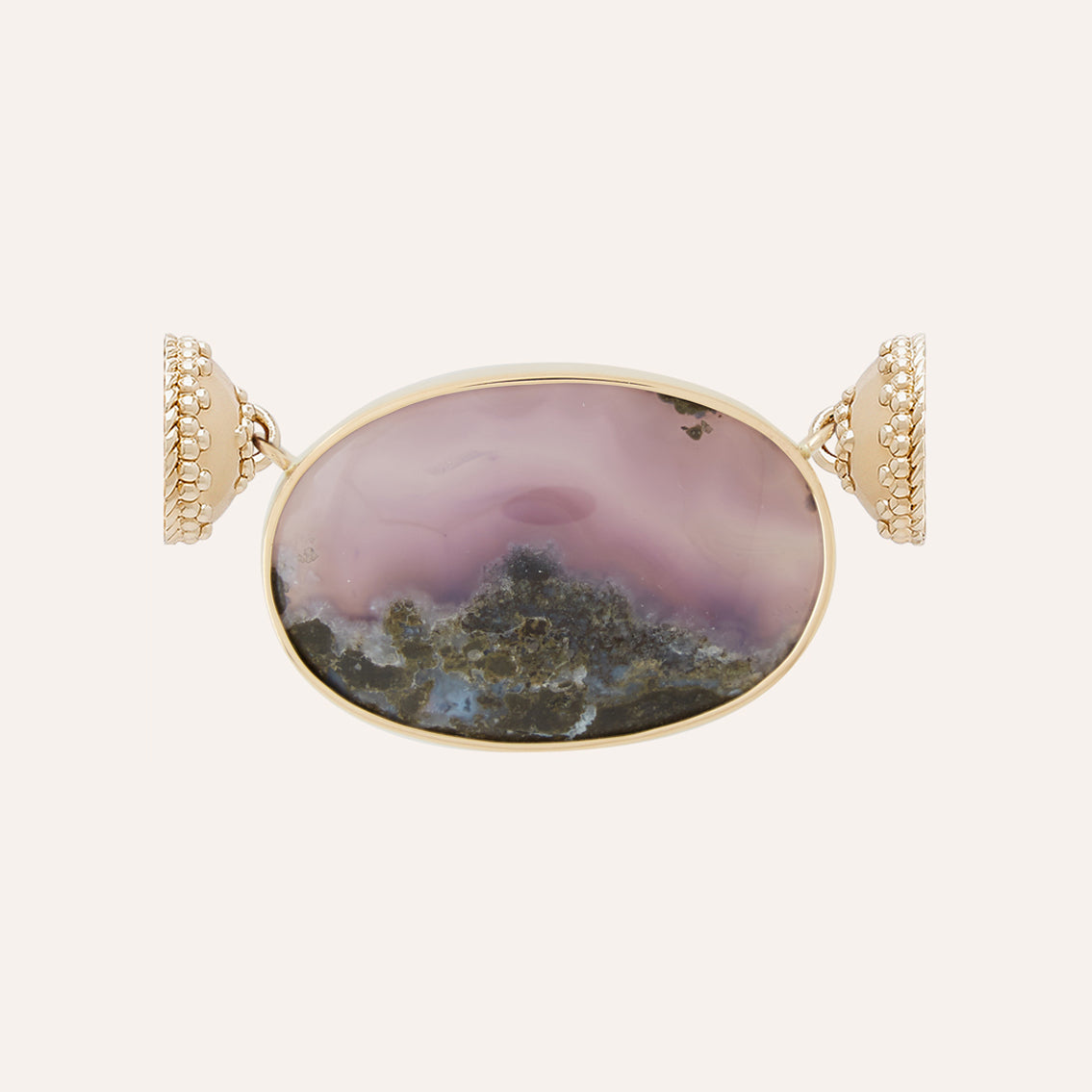 Chalcedony Long Oval Cabochon Centerpiece