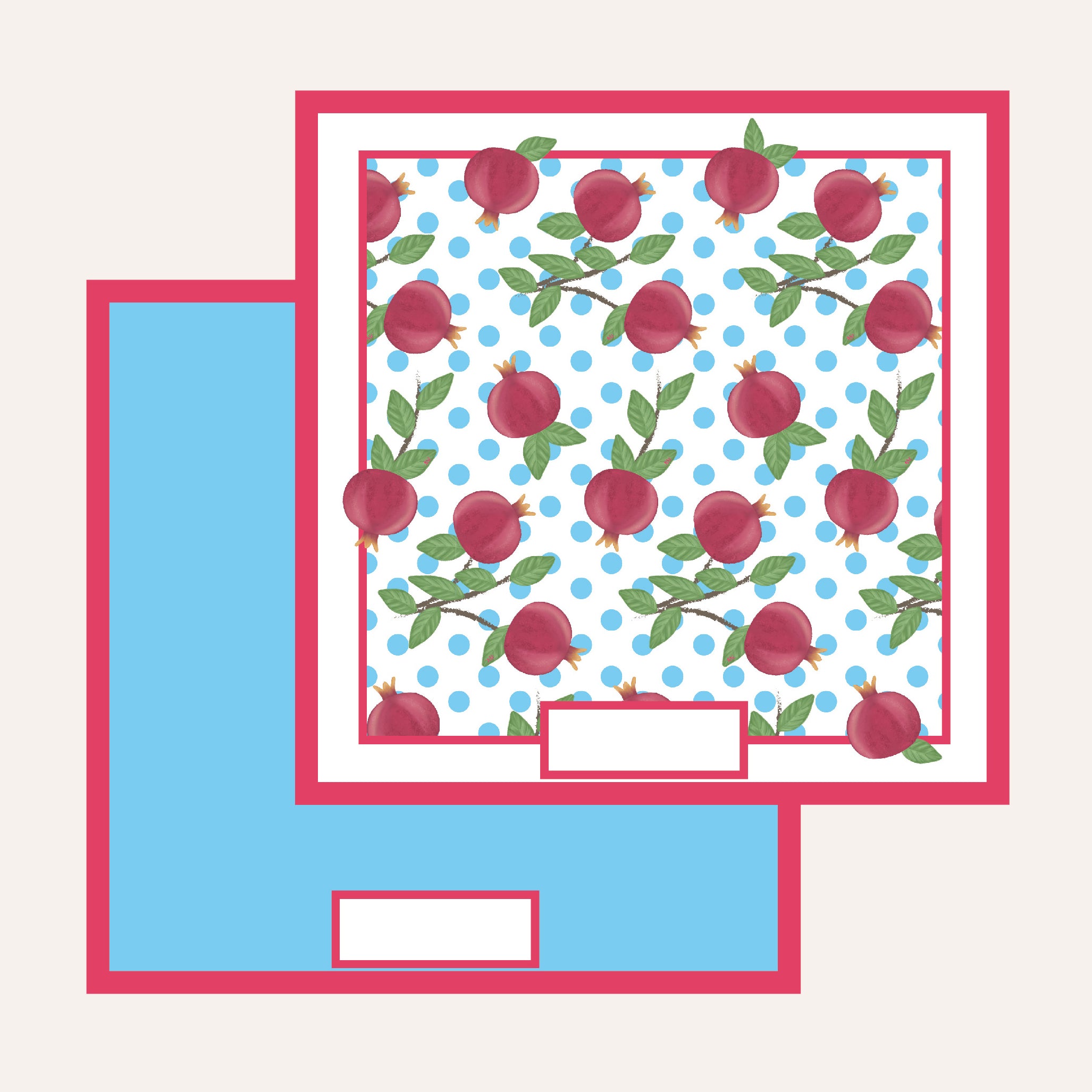 Victoire Mesa Pomegranate Placemats, Set of 12