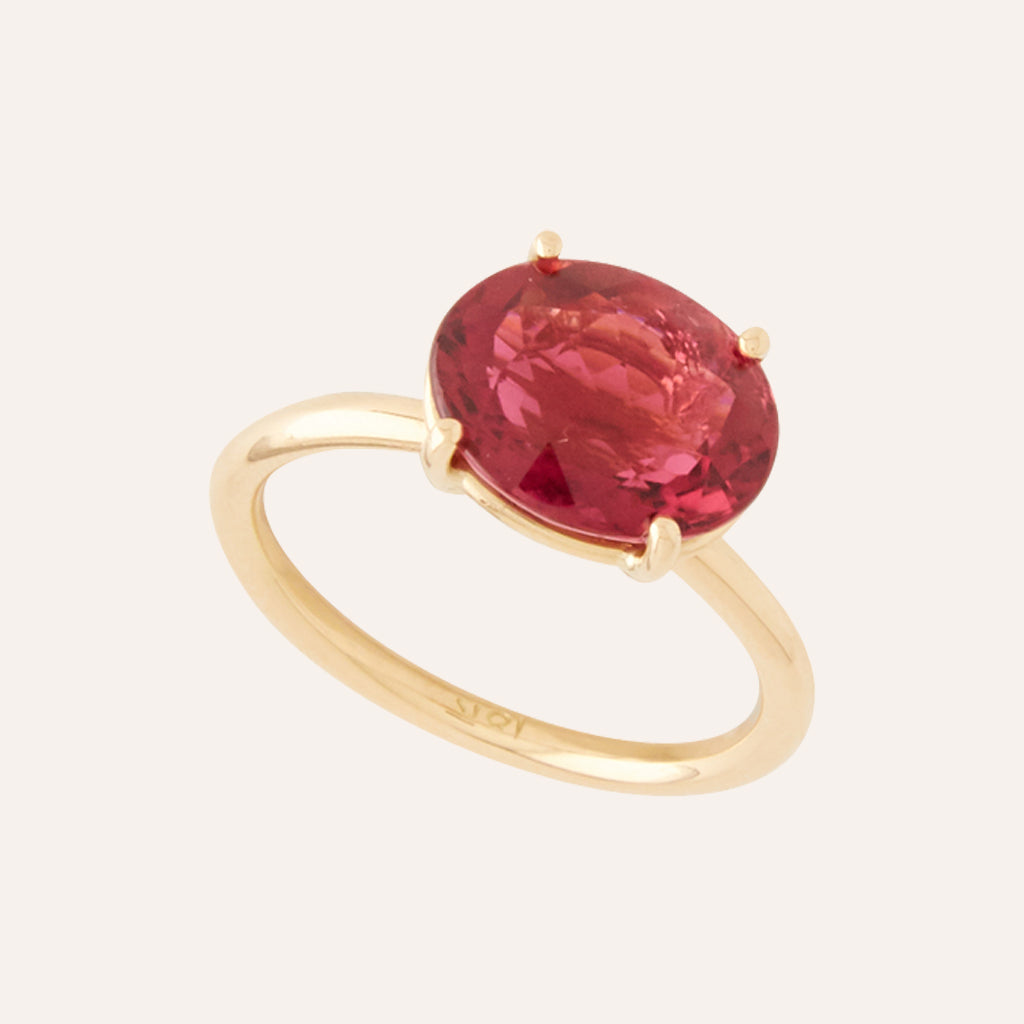 18K Rubellite Ring