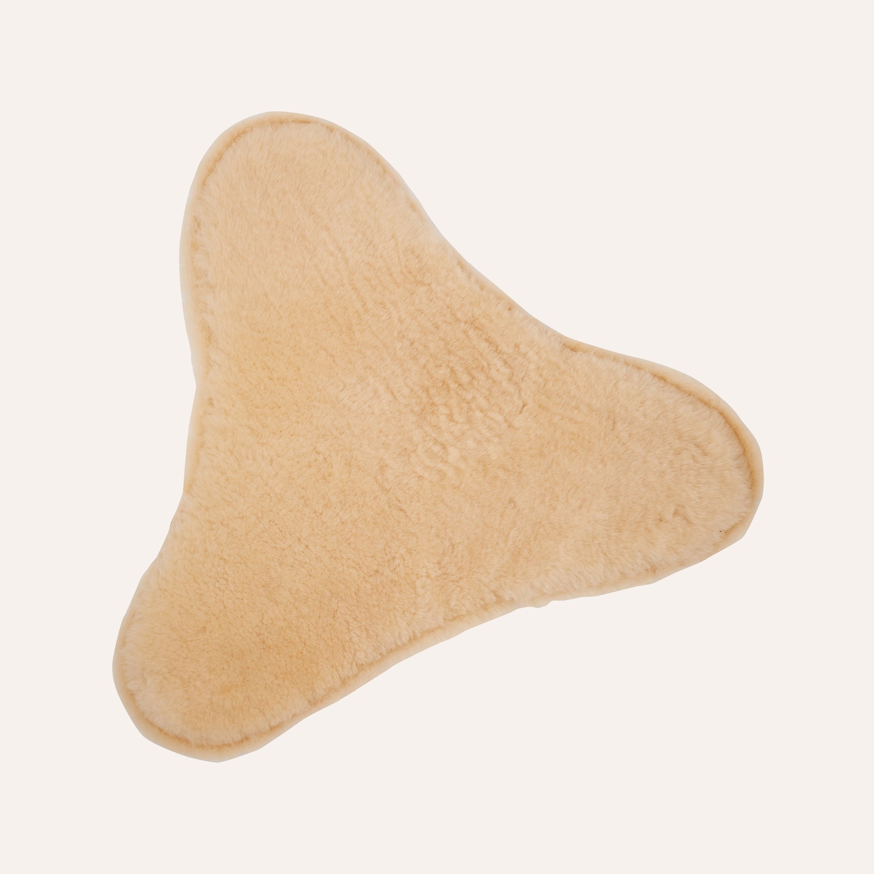 Natural Shearling Petal Folding Stool