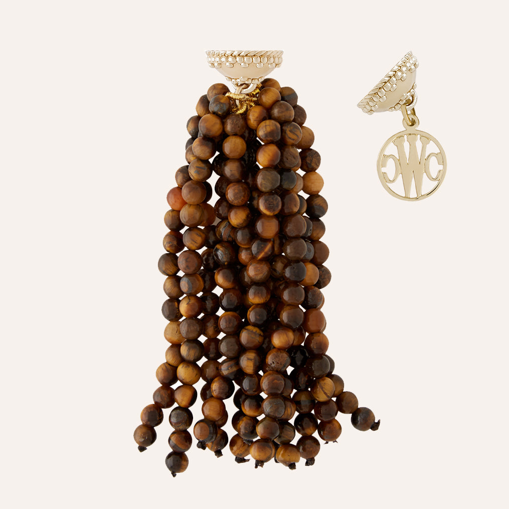 Victoire Tiger's Eye 4mm Tassel