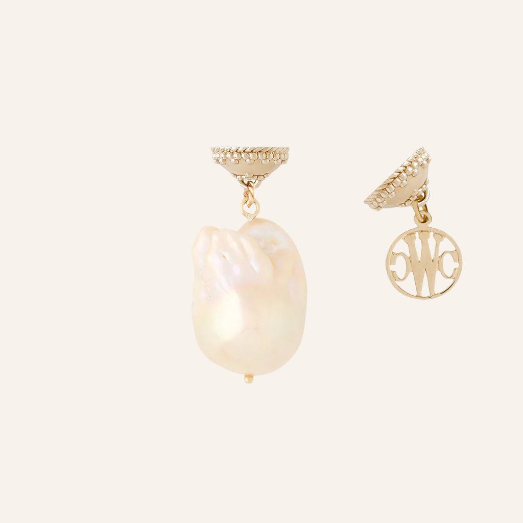 Pink Baroque Pearl Tag