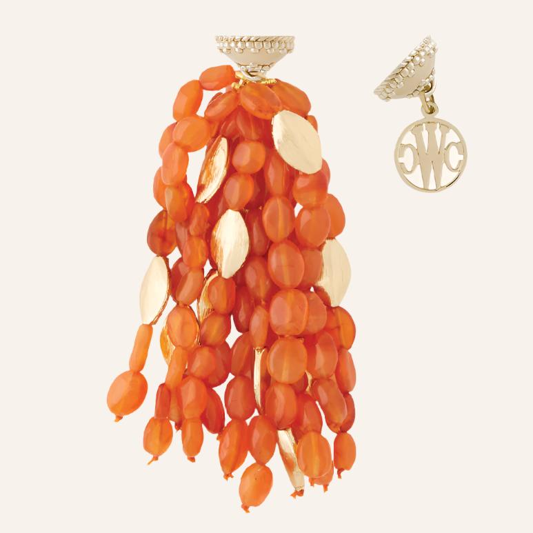Gold Rush Carnelian Tassel