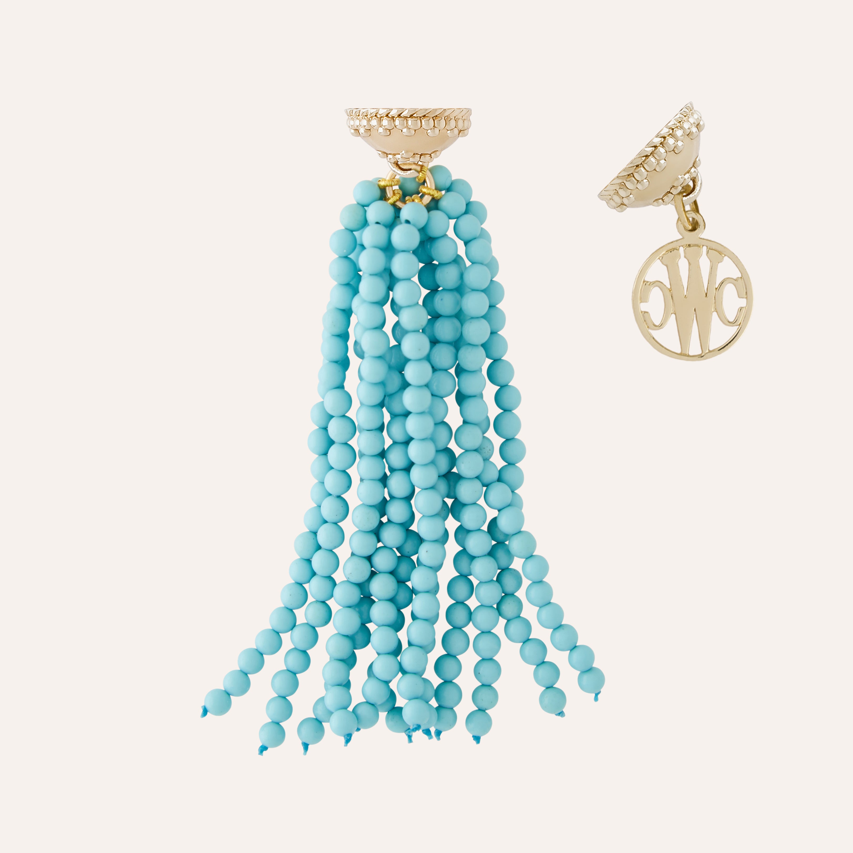Small Victoire Kingman Turquoise 3mm Tassel