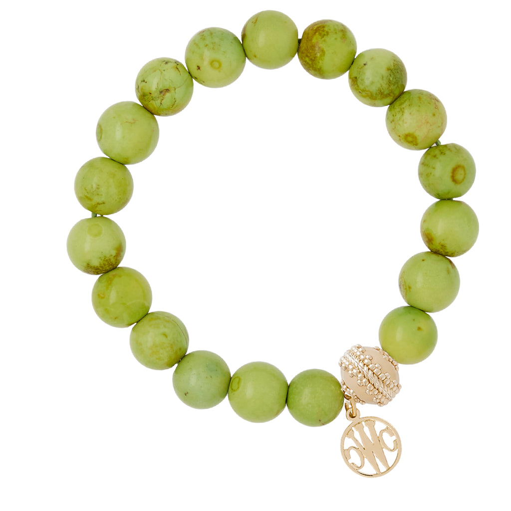 Victoire Green Stretch Bracelet