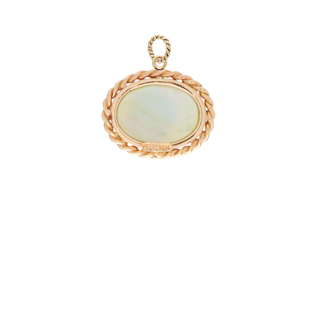 Signature Deer Peridot Italian Glass Charm