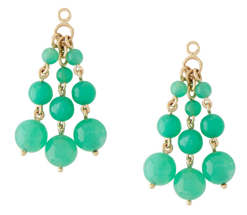 Victoire Chrysoprase Chandelier Drops
