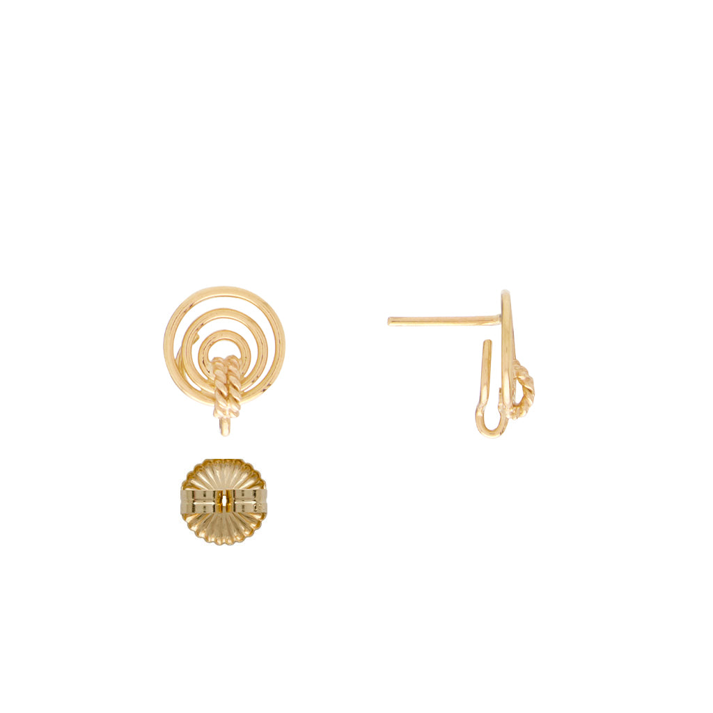 Mini Orbit 18K YG Earrings