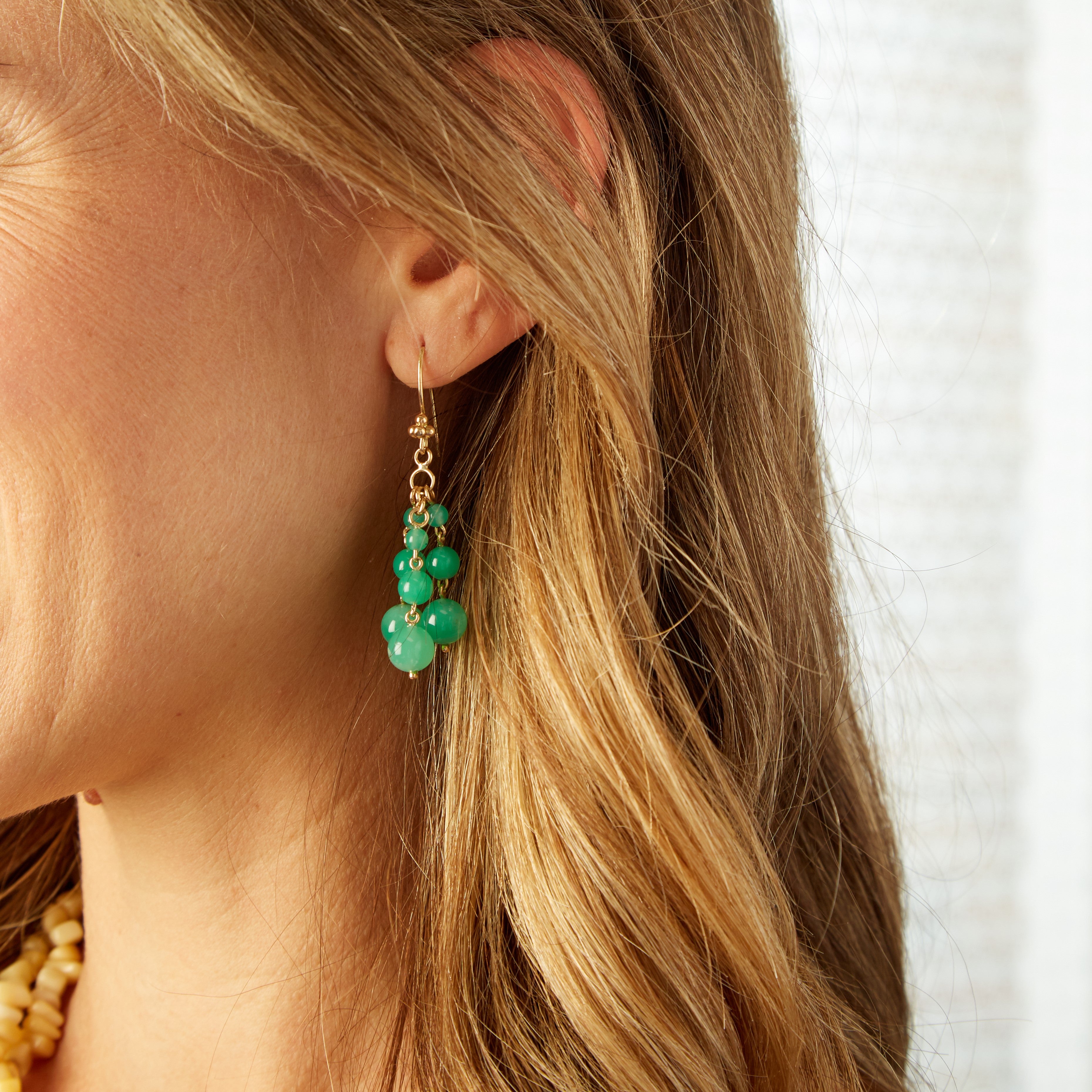 Victoire Chrysoprase Chandelier Drops
