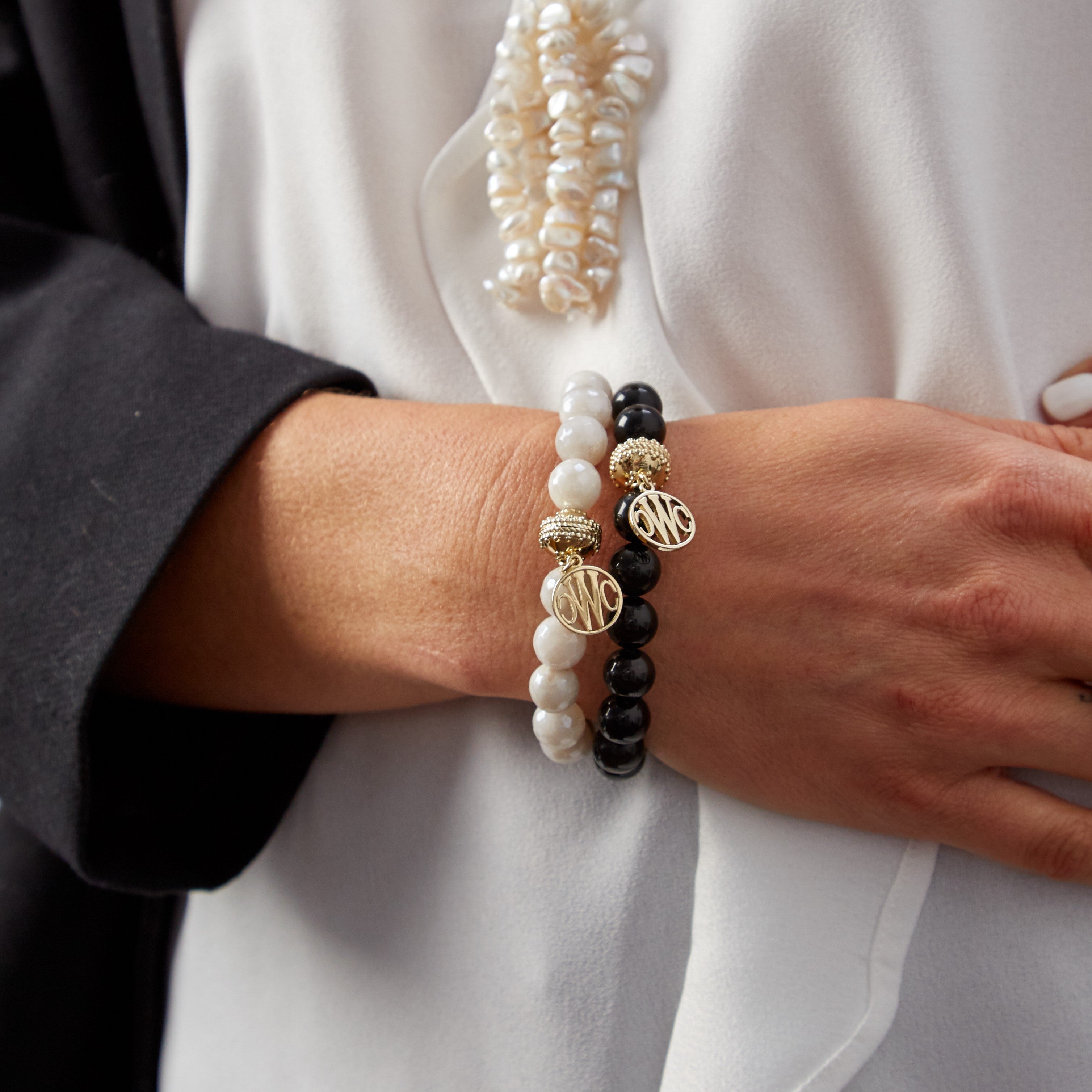Victoire Black Obsidian 10mm Stretch Bracelet
