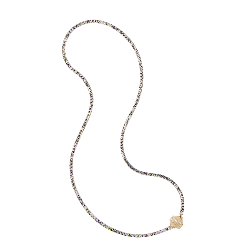 Tibetan Treasure Sterling Silver Foxtail Necklace