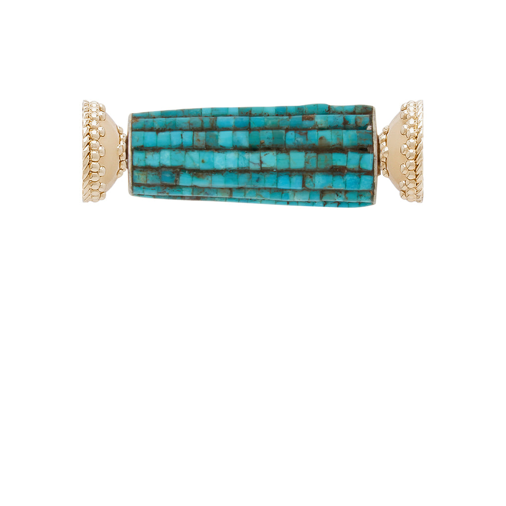 Turquoise Small Barrel Centerpiece