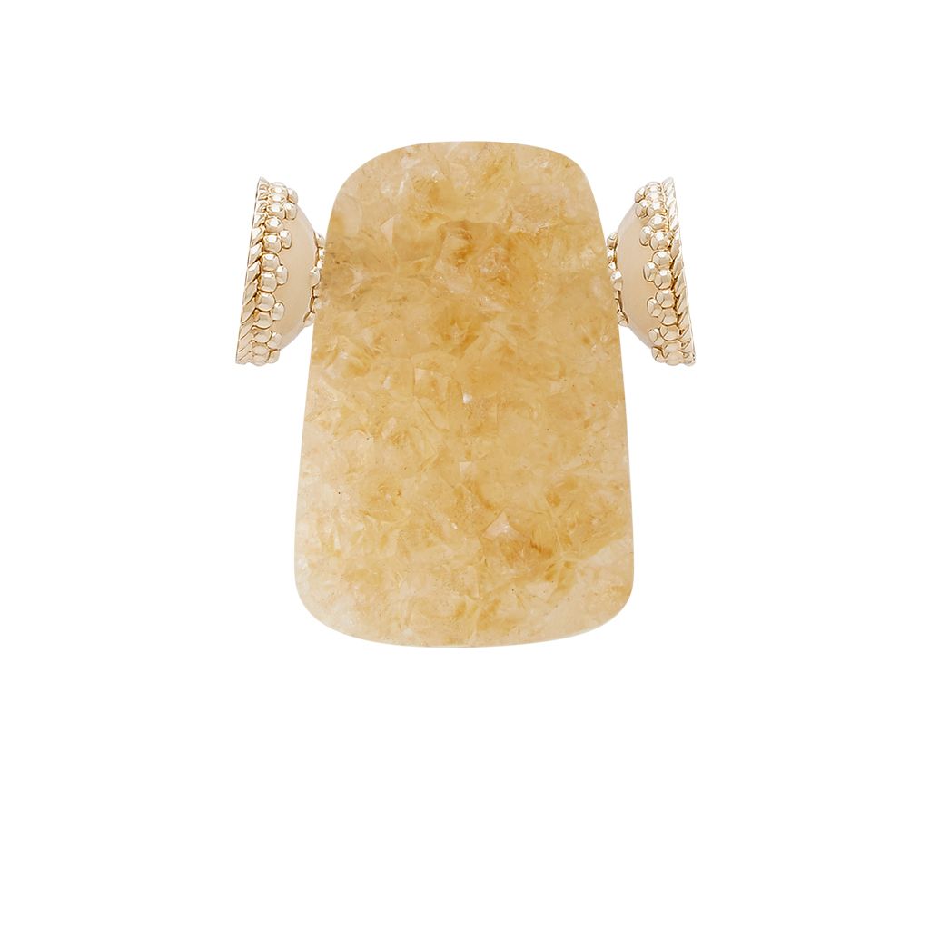 Medium Light Citrine Druzy Centerpiece