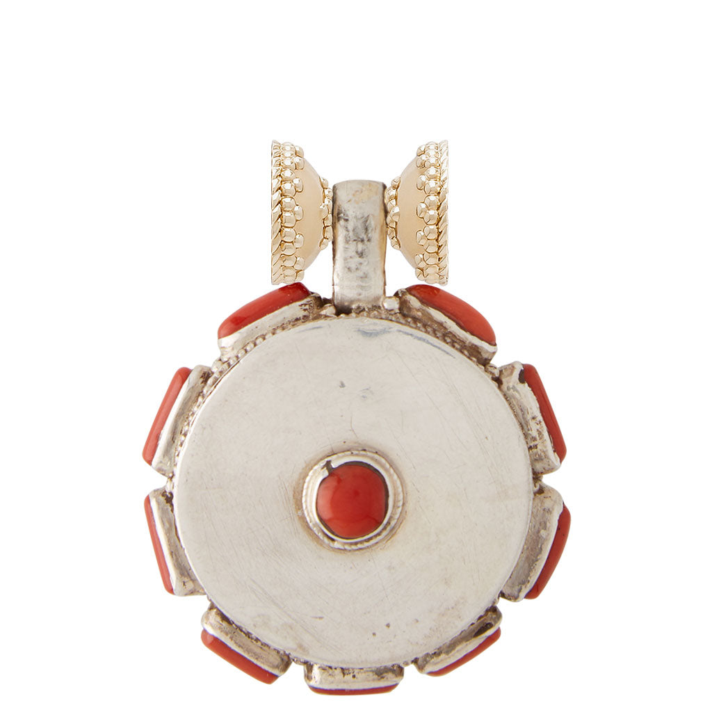 Tibetan Treasures Turquoise & Red Coral Centerpiece