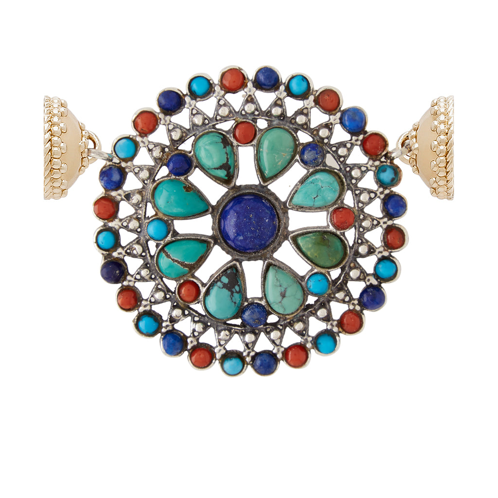 Tibetan Treasure Medallion Centerpiece