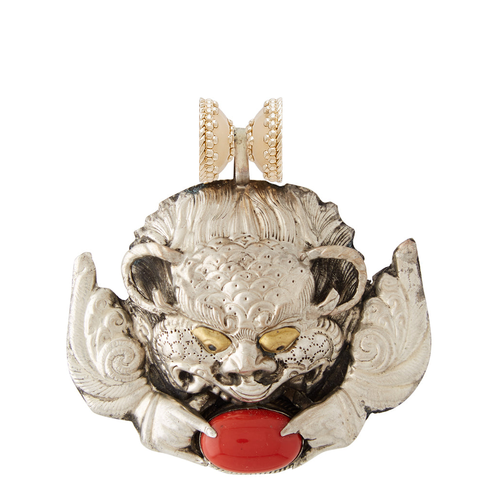 Tibetan Treasure Dragon Coral Centerpiece