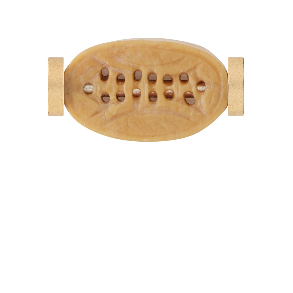 Carved Jade Oval Centerpiece