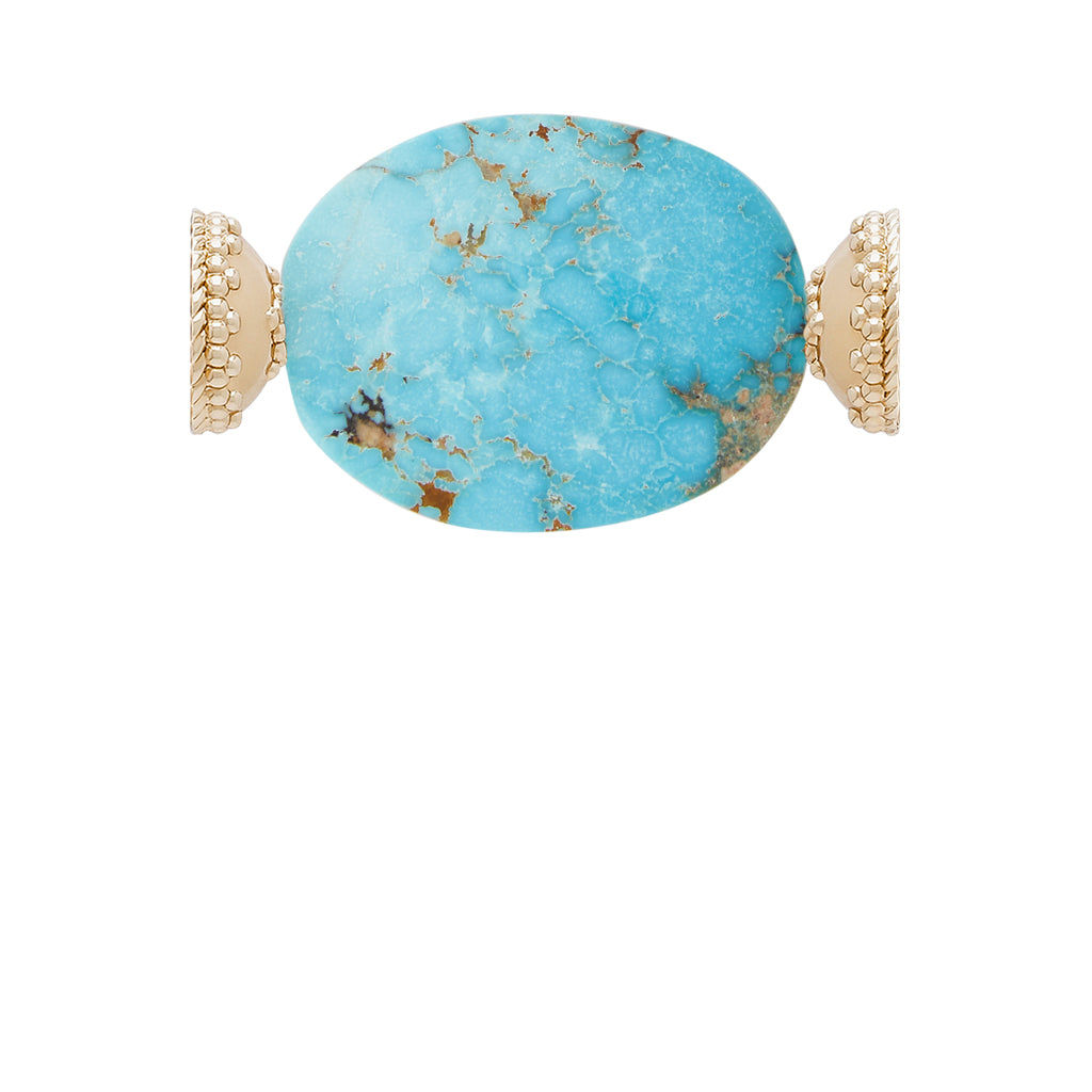Tumbled Turquoise Slice Centerpiece