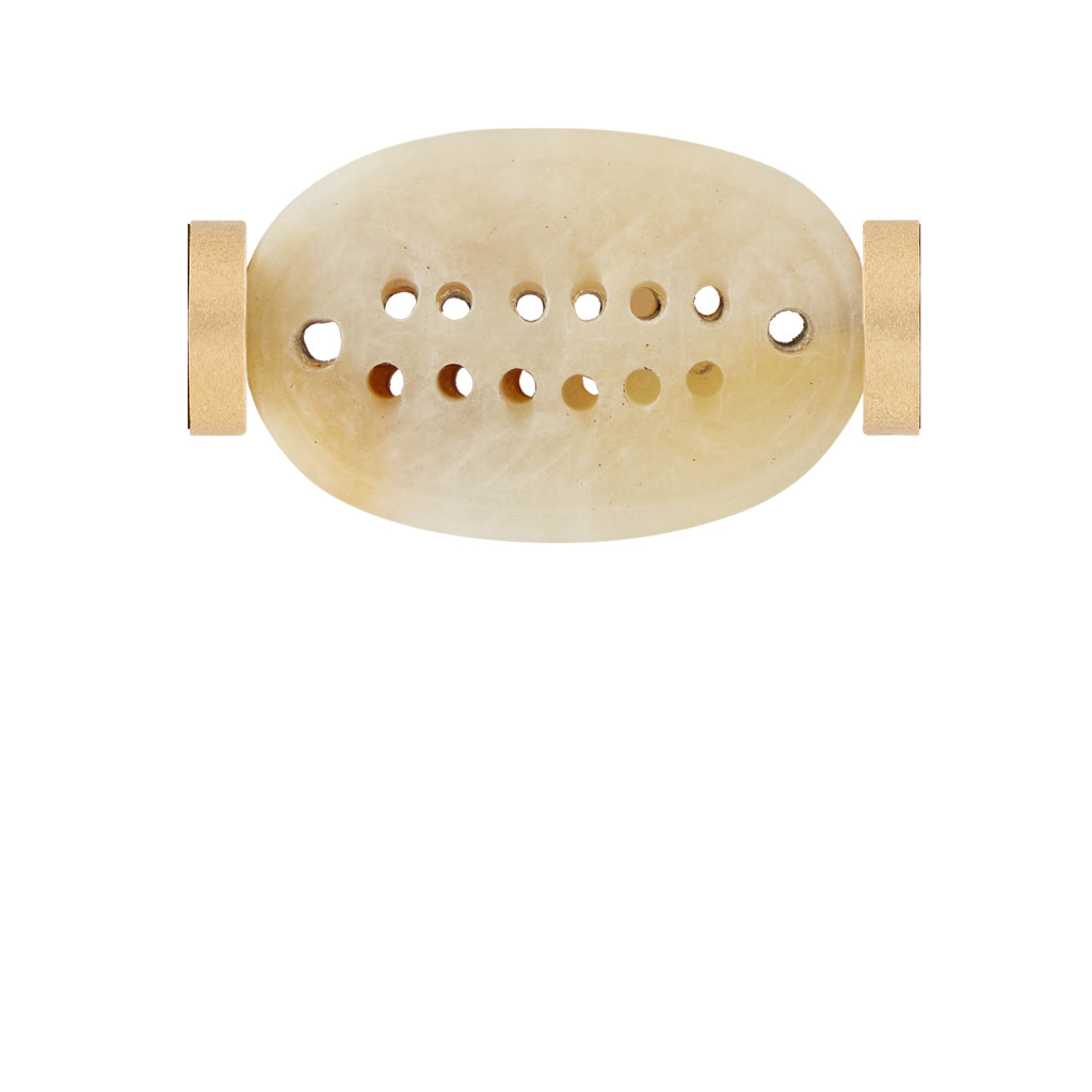 Carved Jade Oval Centerpiece