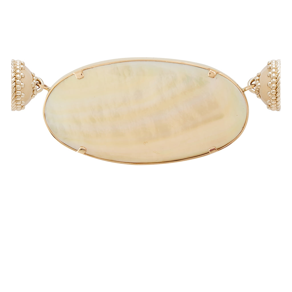 Opalized Petrified Wood Oval Centerpiece