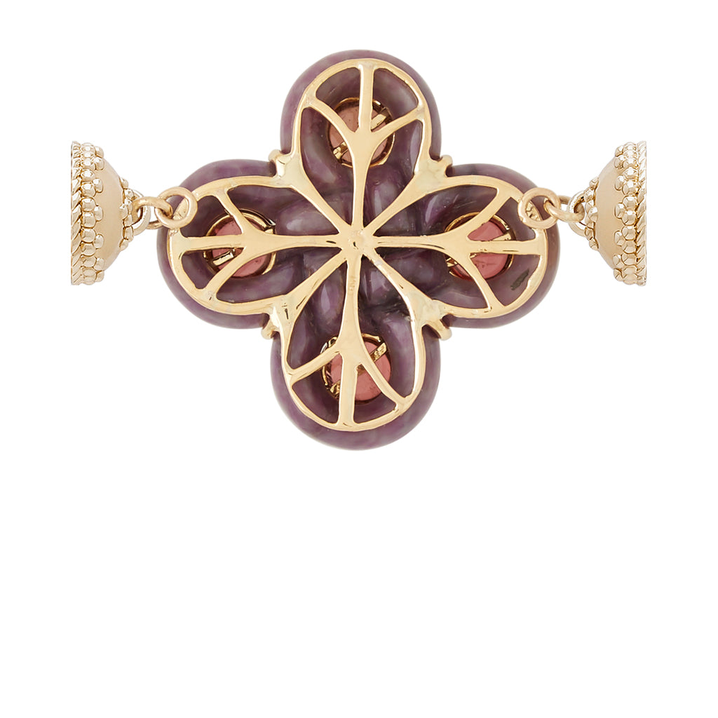 Purple Jade Celtic Knot and Tourmaline Centerpiece