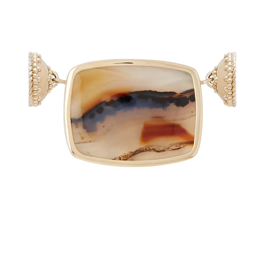 Montana Agate Rectangle Centerpiece