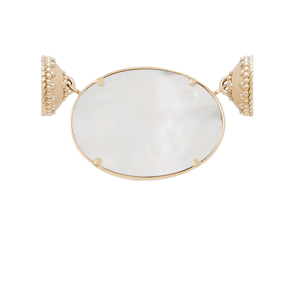 Light Montana Agate Small Oval Centerpiece