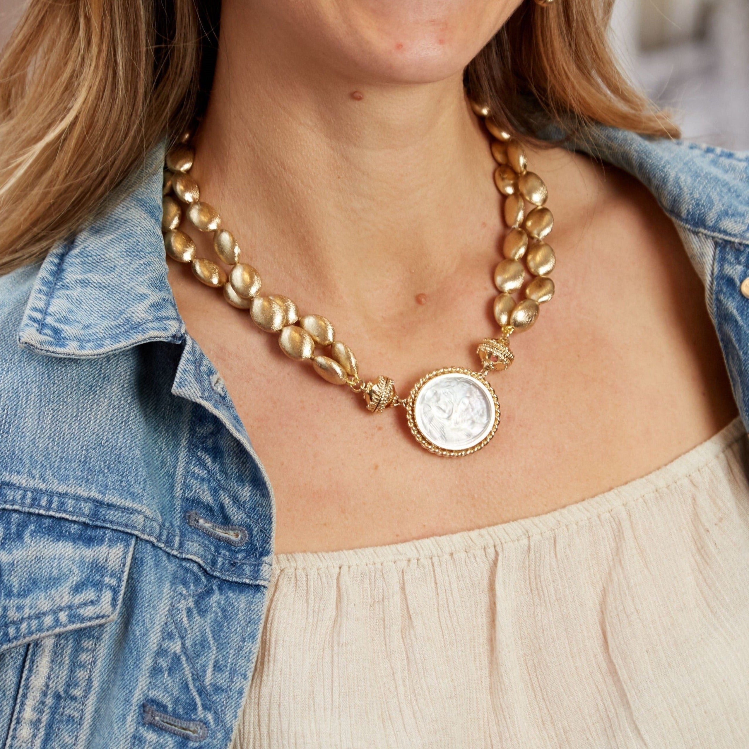 Gold Rush Double Strand Necklace