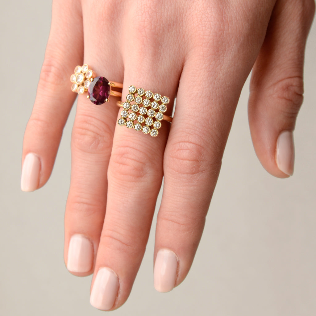 18K Marquee Diamond Ring