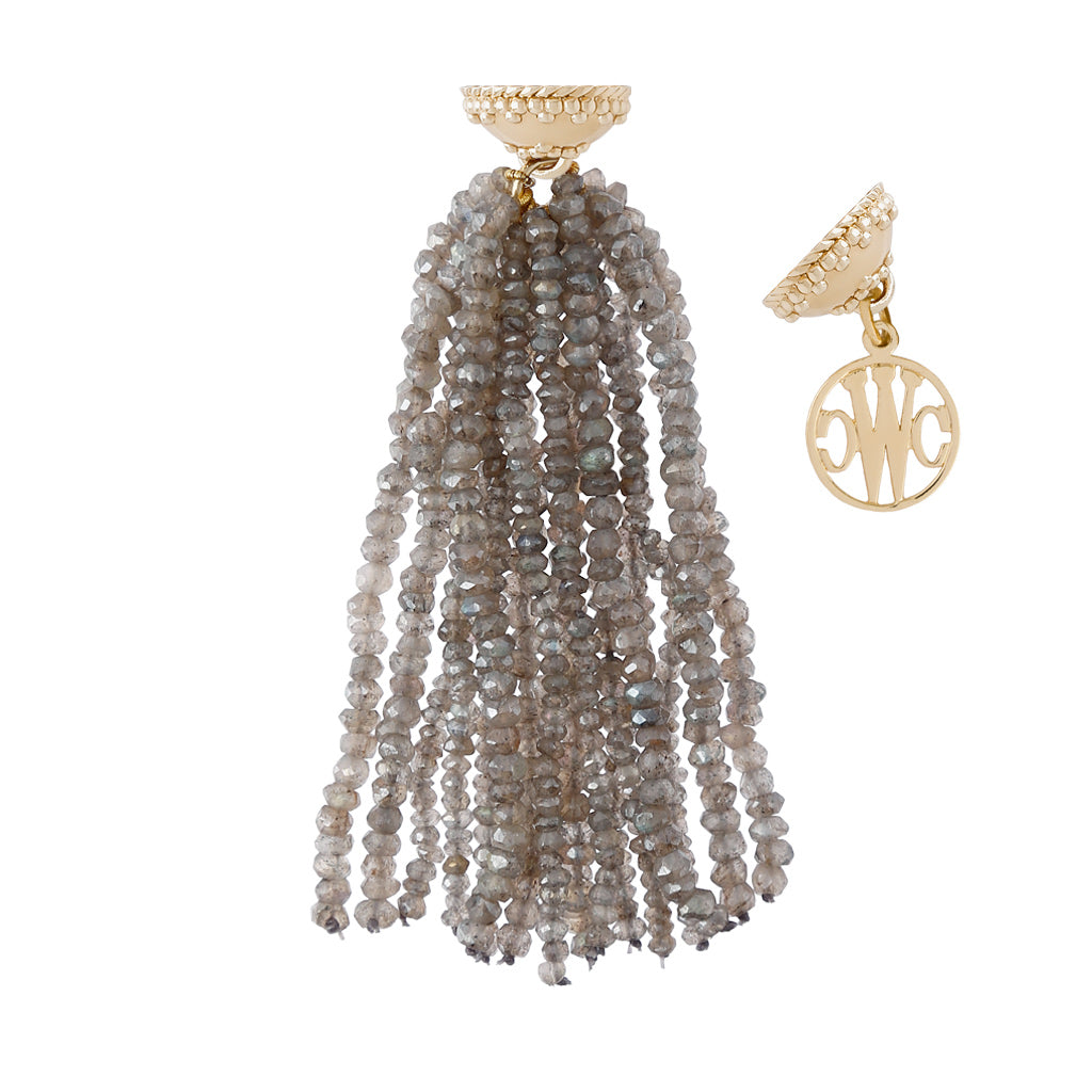 Michel Labradorite Faceted Tassel