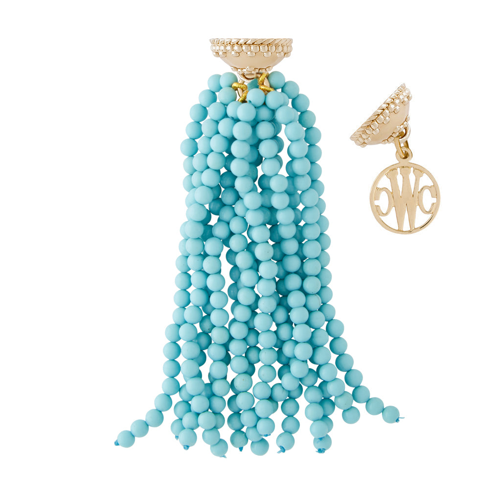 Victoire Kingman Turquoise 3mm Tassel