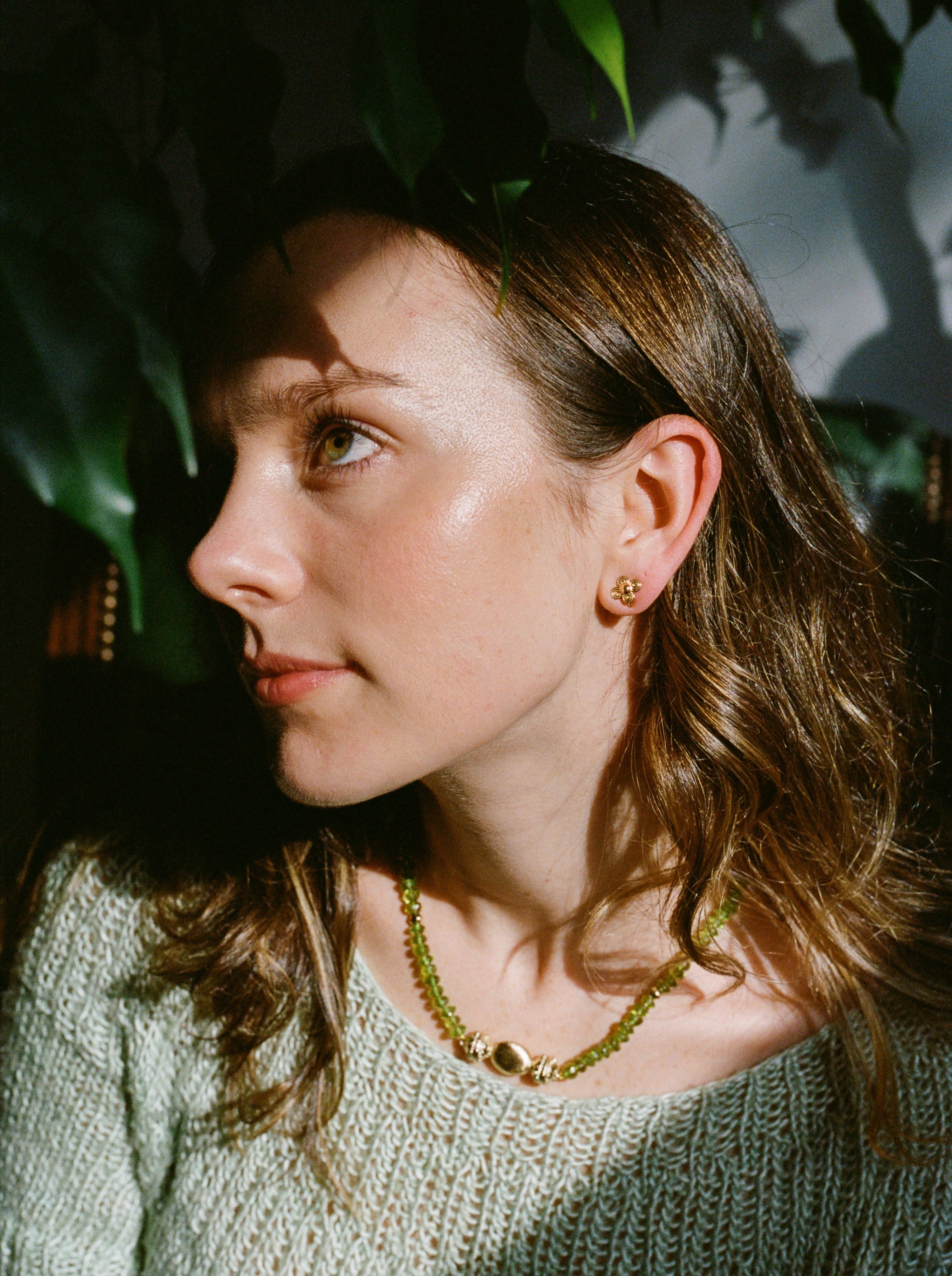 18K Micro Petal Earrings