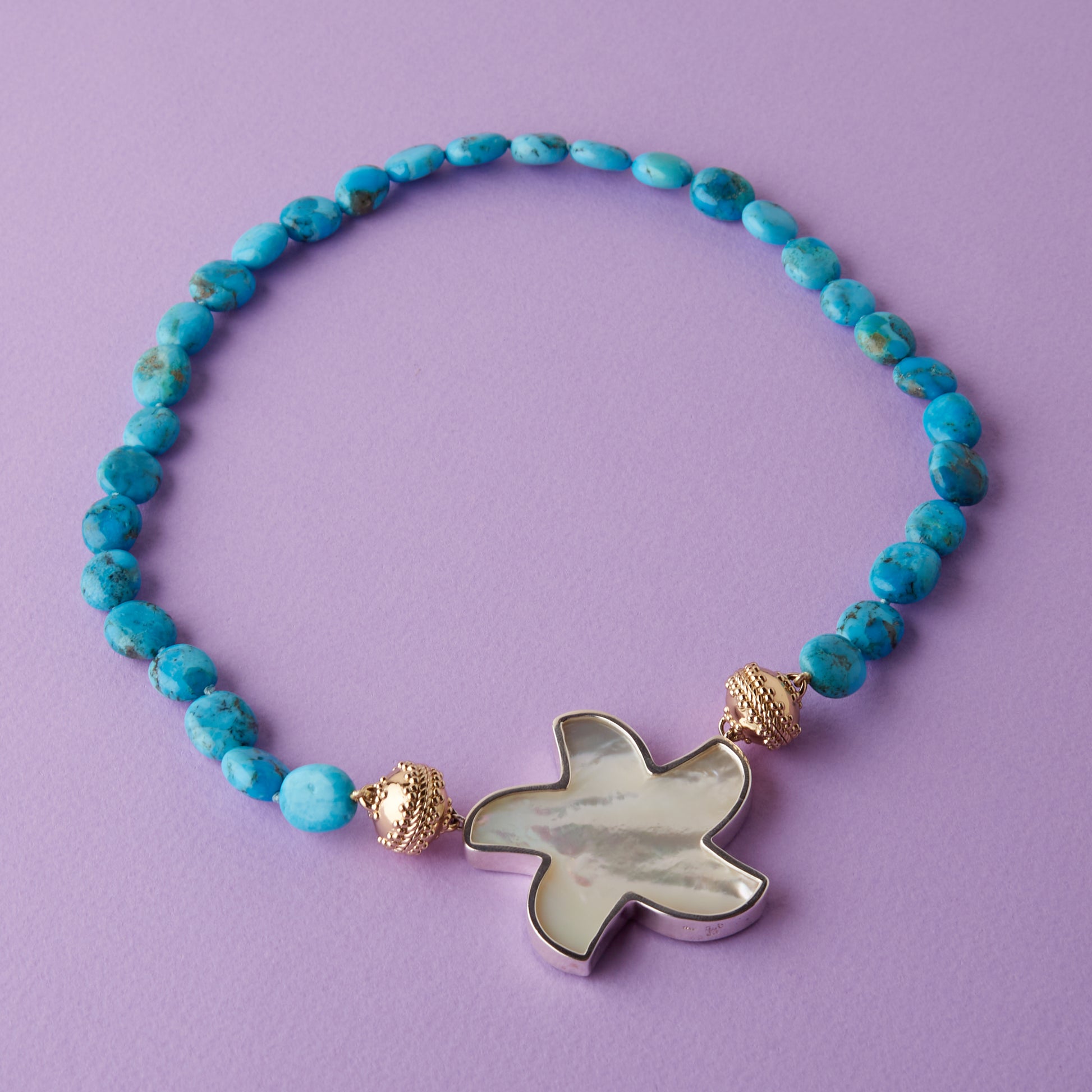 Kingman Turquoise Nugget Necklace