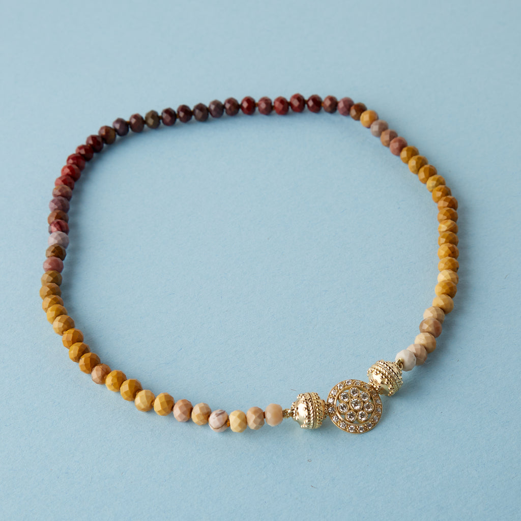 Nancy Ombre Mookaite Jasper Mini Necklace