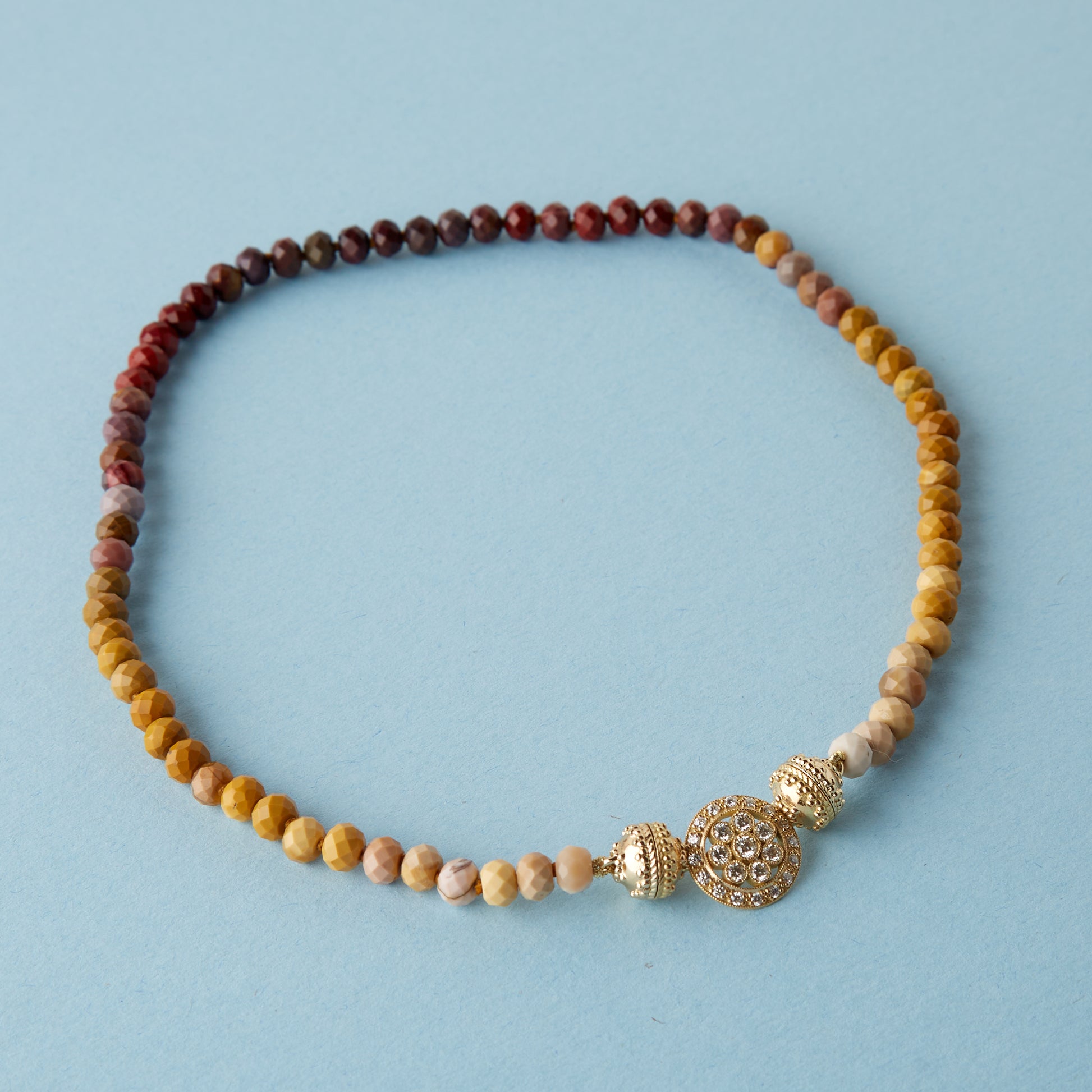 Nancy Ombre Mookaite Jasper Mini Necklace