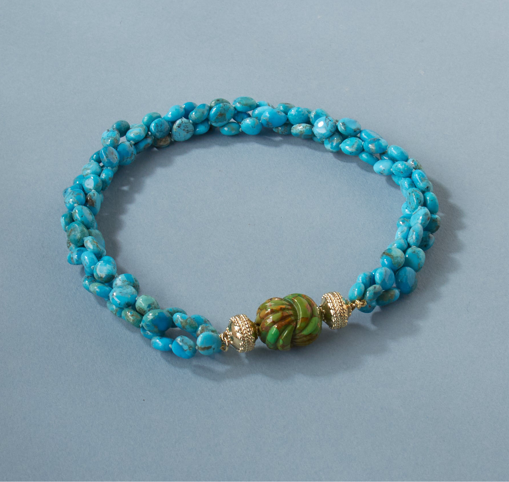 Kingman Turquoise Multi-Strand Necklace