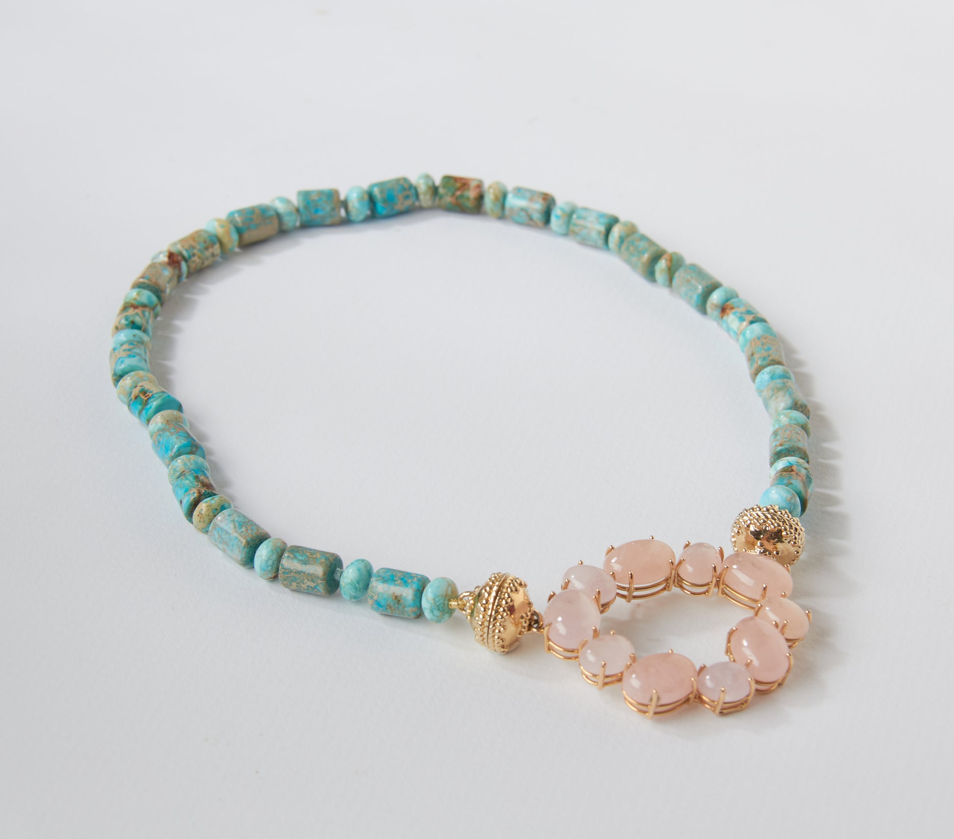 Imperial Jasper Barrel Rondelle Necklace