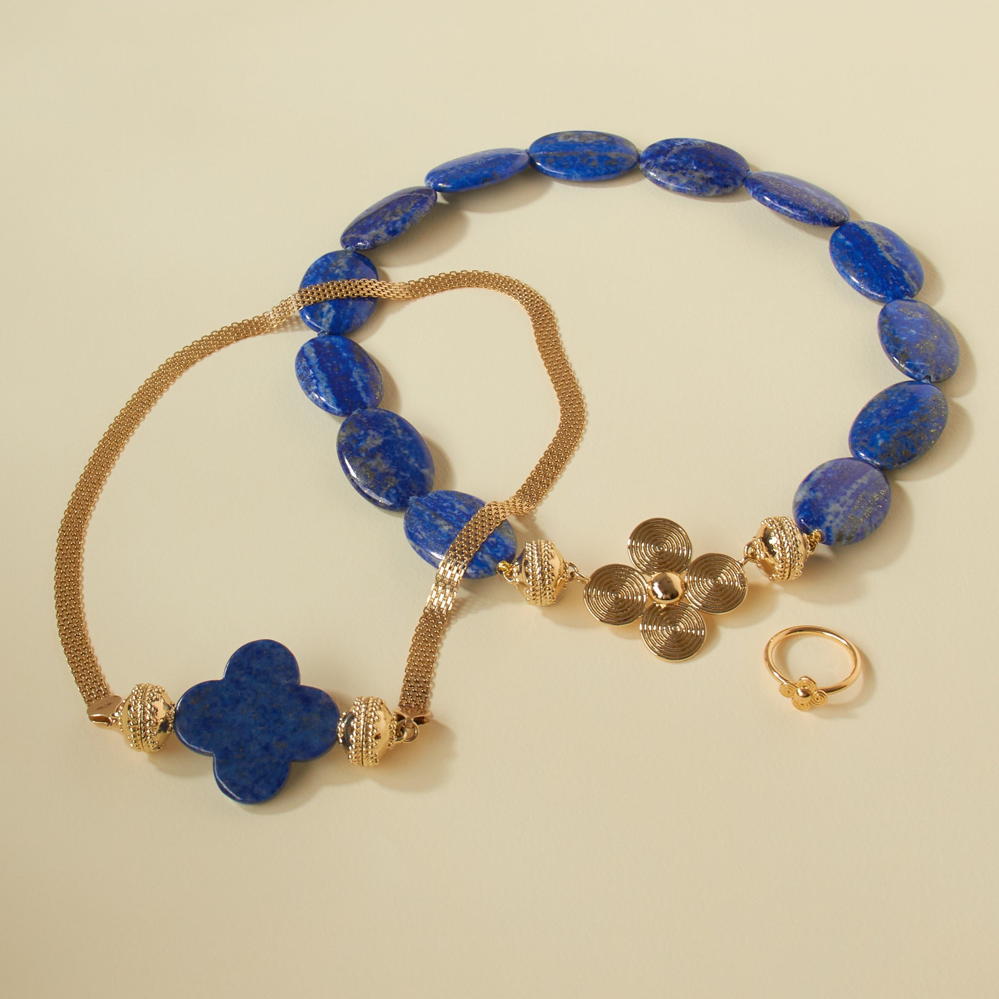 14K Gold Flat Weave Necklace