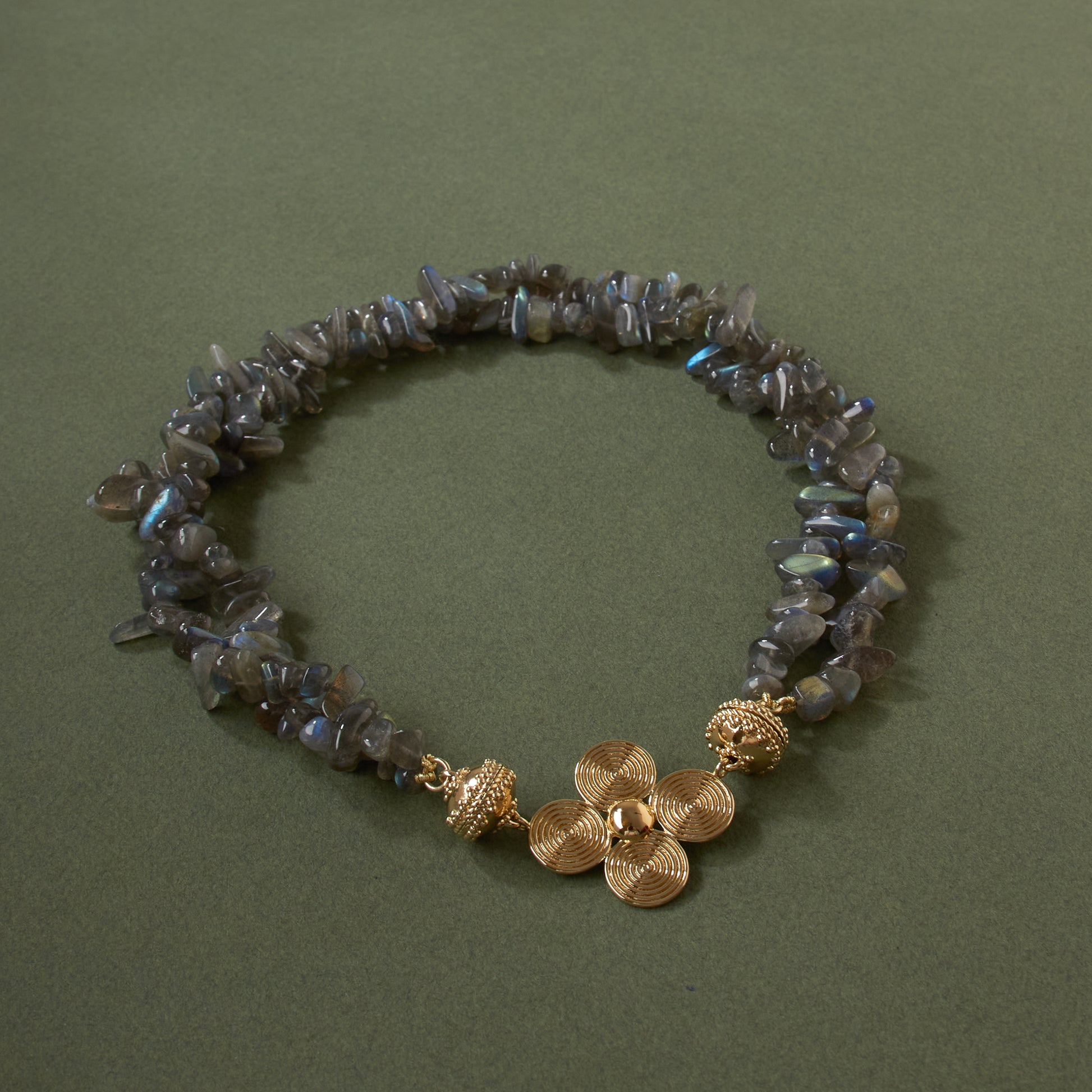Clara Labradorite Multi-Strand Necklcae