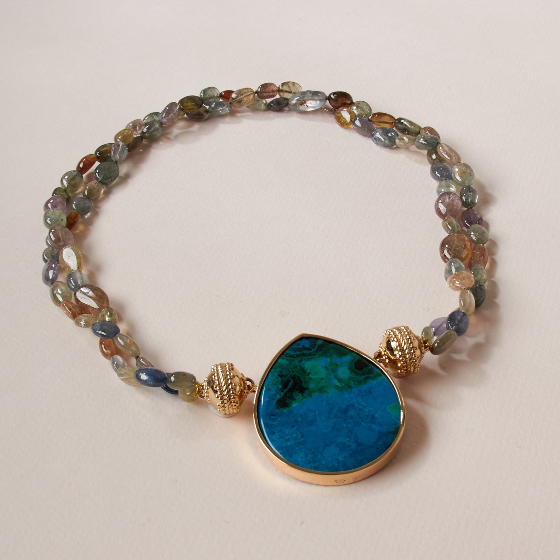 Chrysocolla Teardrop Cabochon Centerpiece