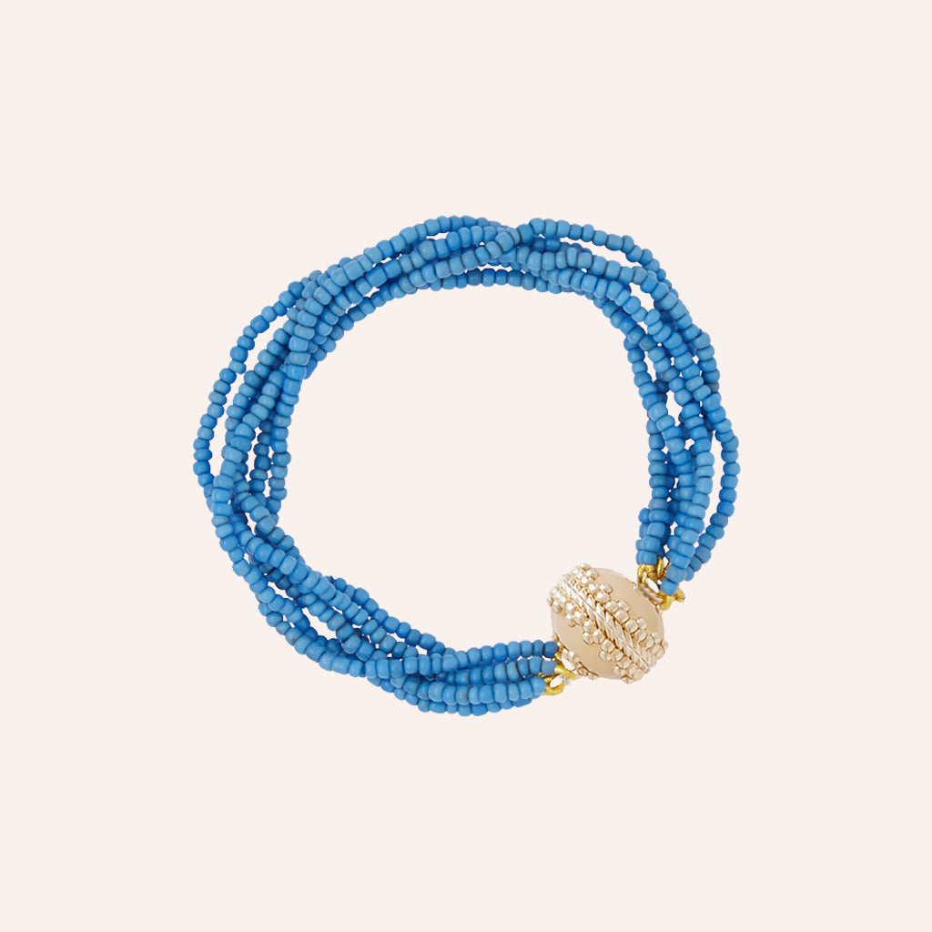 Emily Oxford Blue Multi-Strand Bracelet