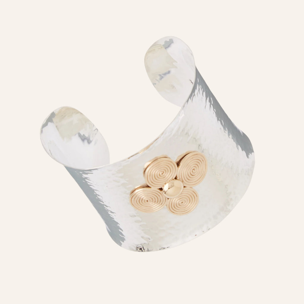 Sterling Silver Petal Cuff Bracelet