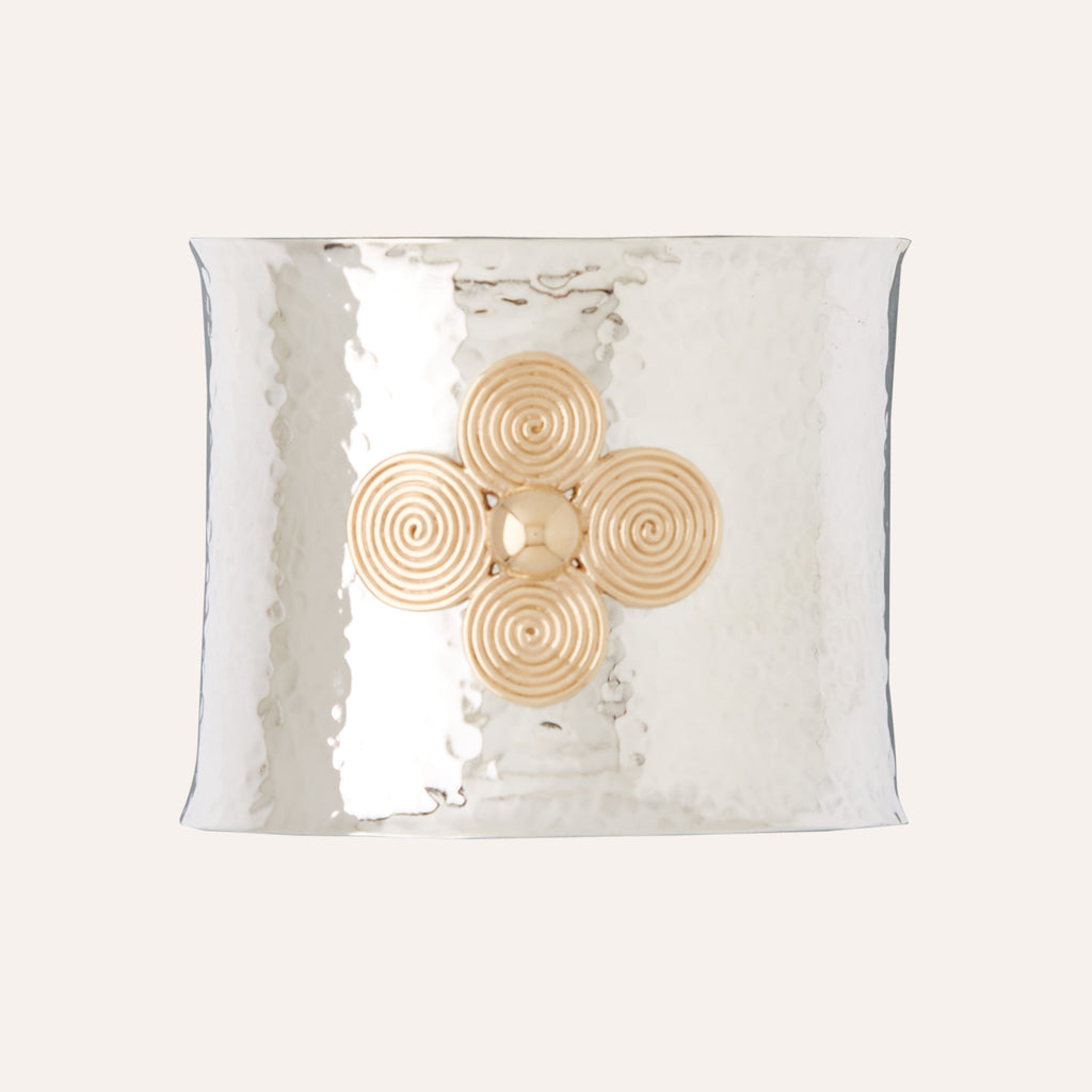 Sterling Silver Petal Cuff Bracelet