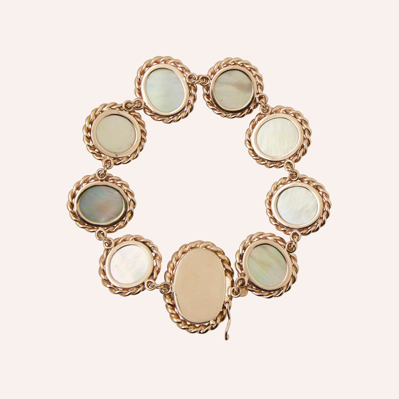 Green Cameo Italian Glass Braided Bracelet