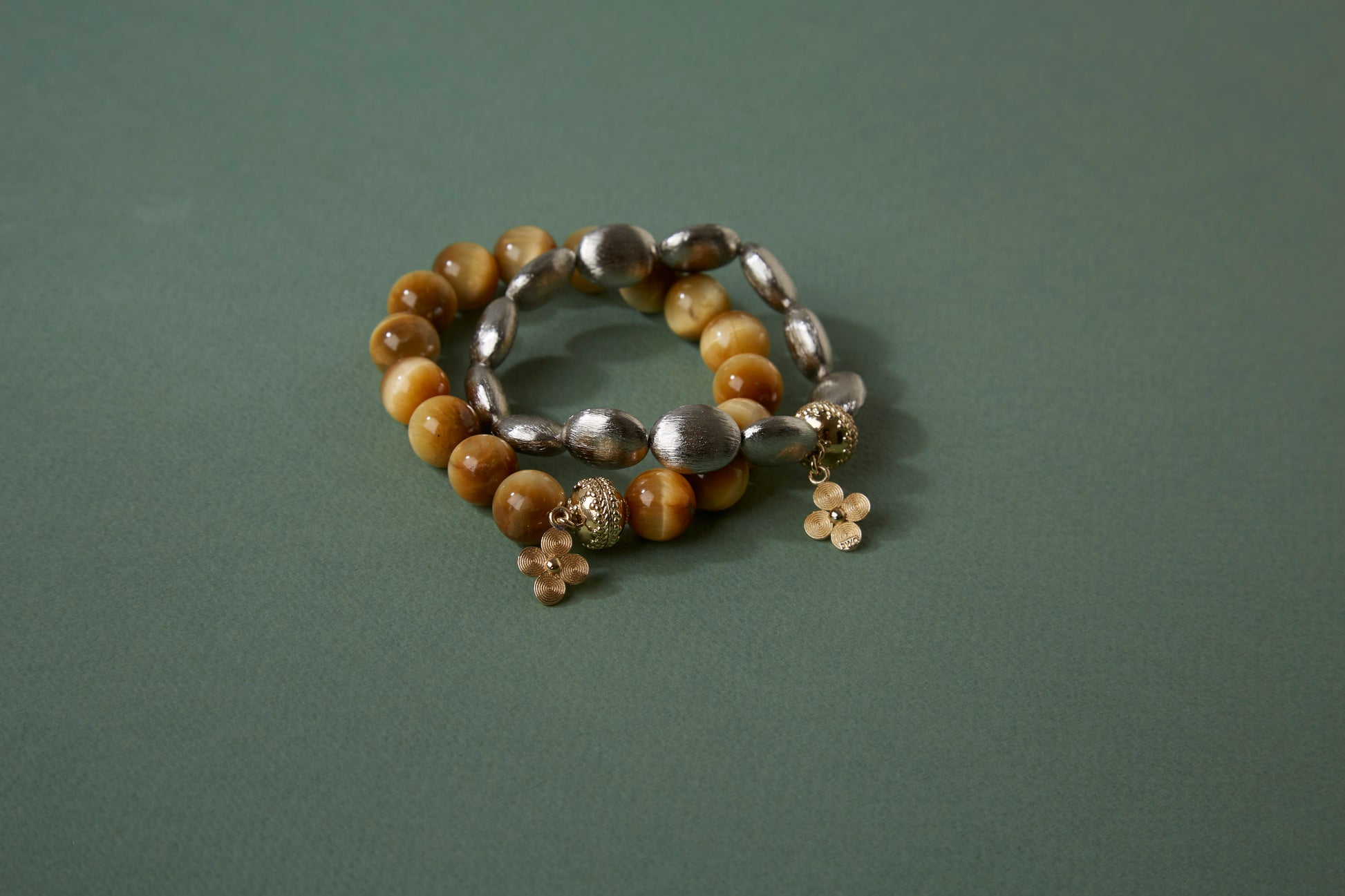 Gold Rush Rhodium Stretch Bracelet