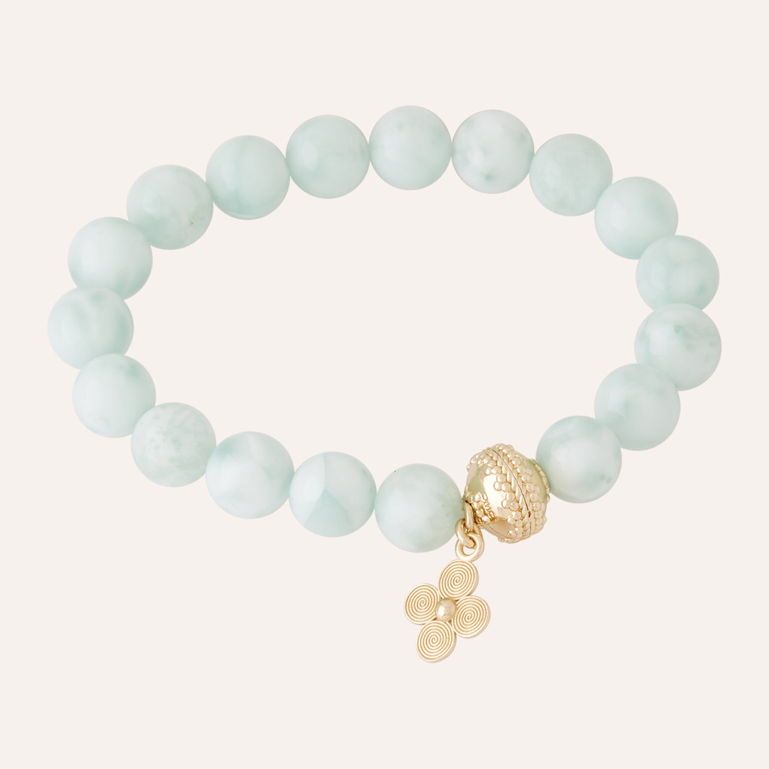 Victoire 10mm Angelite Stretch Bracelet