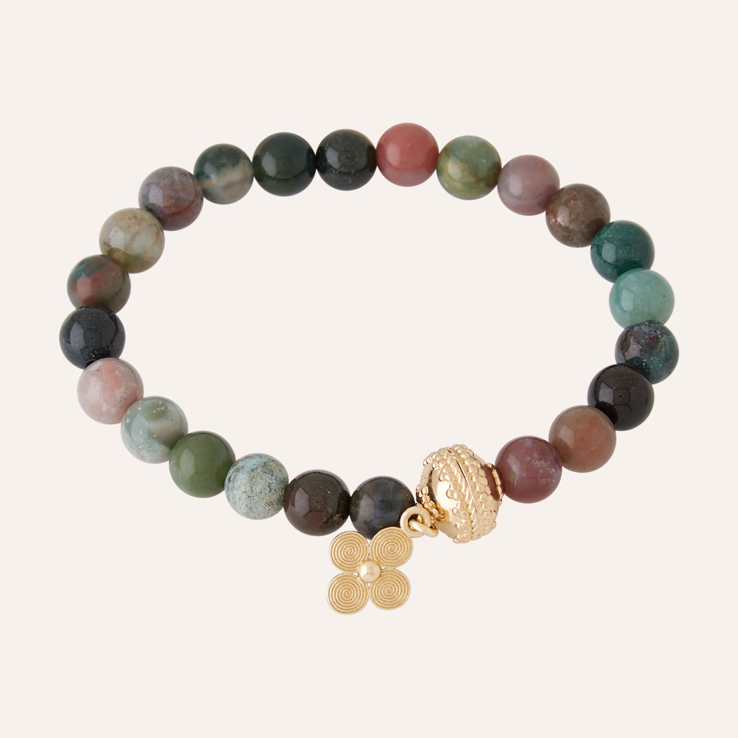 Victoire 8mm Rainbow Jasper Stretch Bracelet